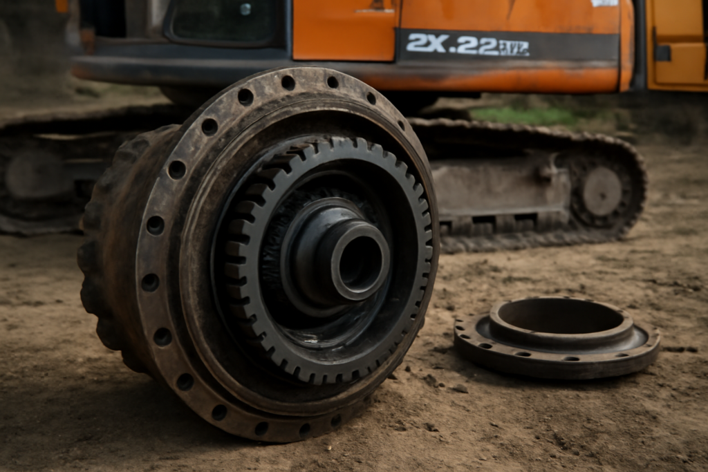 Бортовой редуктор Doosan DX225: устройство, ремонт, замена