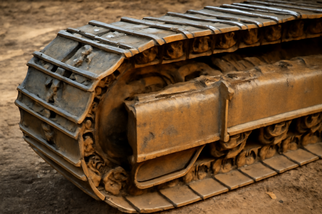 Гусеничная цепь для трубоукладчика CAT 583/587: технические характеристики