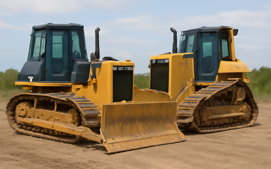 Ходовая Shantui SD16 vs CAT D6N: сравнение бульдозеров